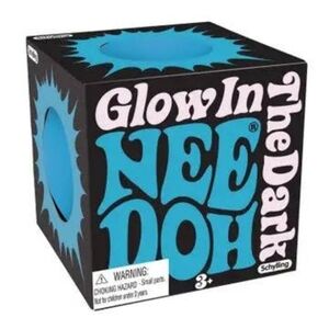 Nee Doh NeeDoh Glow In the Dark Stress Toy by Schylling - neon blue